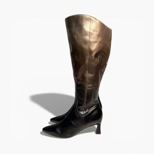 🌻NEW NWOT Naturalizer Tinted Deesha Metallic Ombre Knee HI Boots 9.5M WIDE CALF
